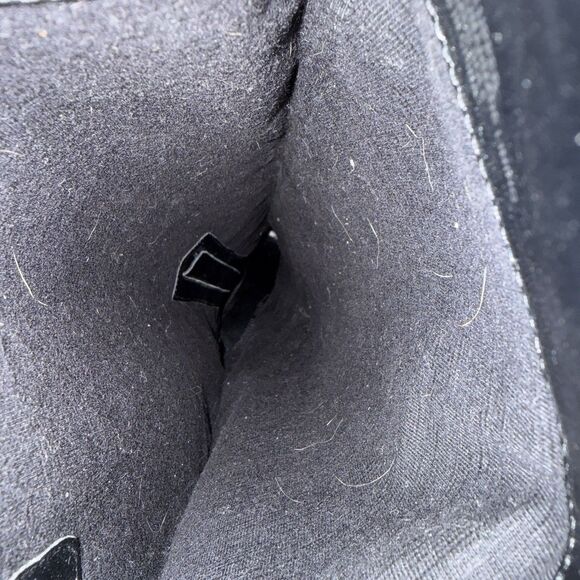 Gianni Bini Barrine Black Leather Knee High Block Heel Zip Boots Women's 6.5M - Picture 8 of 10